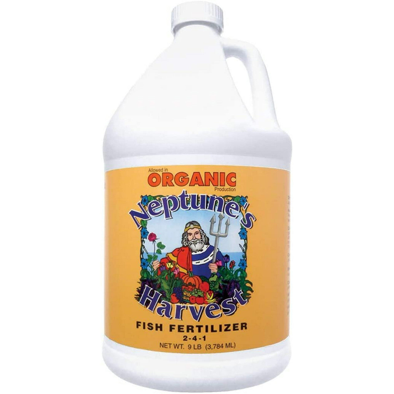 Neptunes Harvest Organic Fish Fertilizer 2-4-1, 1 Gallon